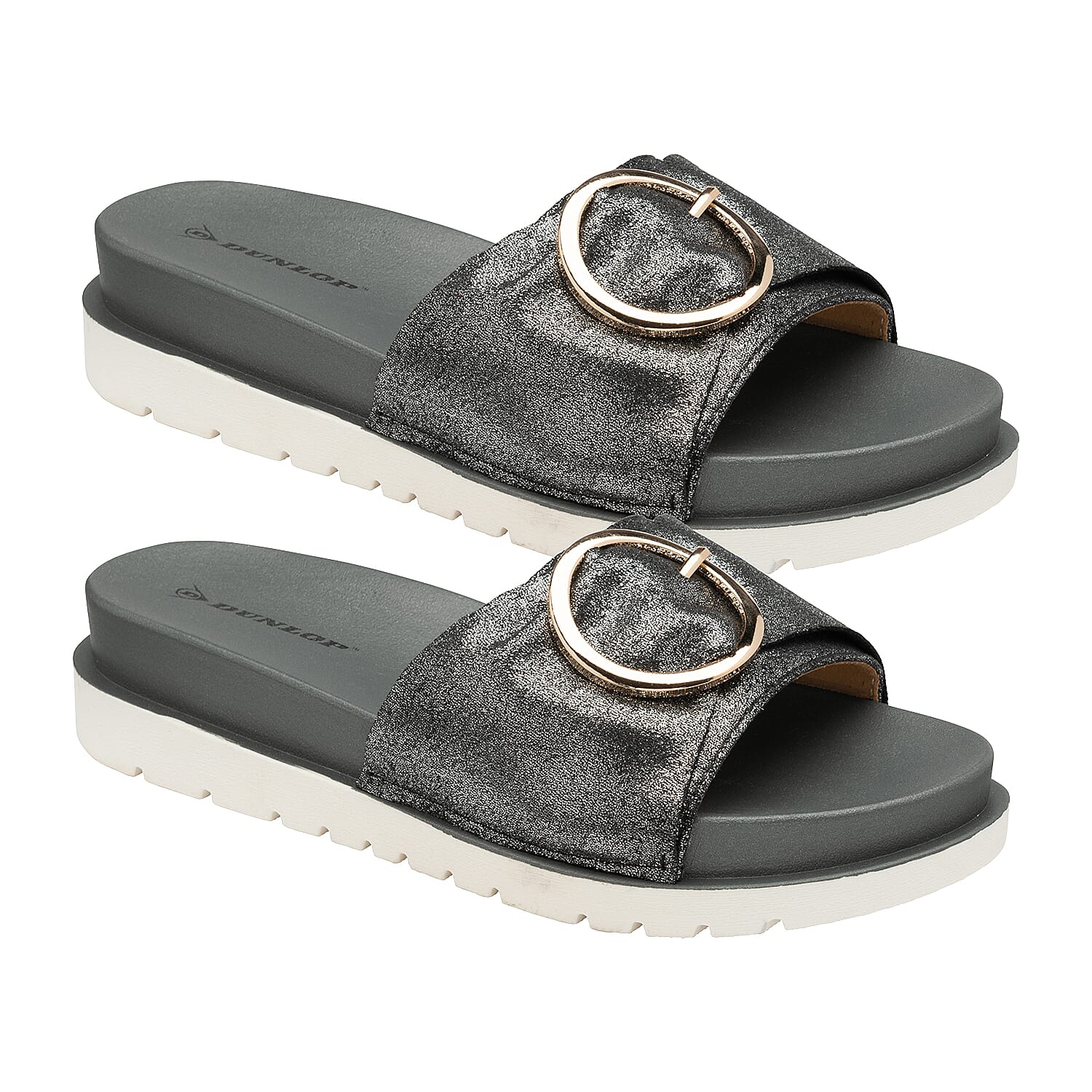 DUNLOP Paige Slip on Flip Flop - Black