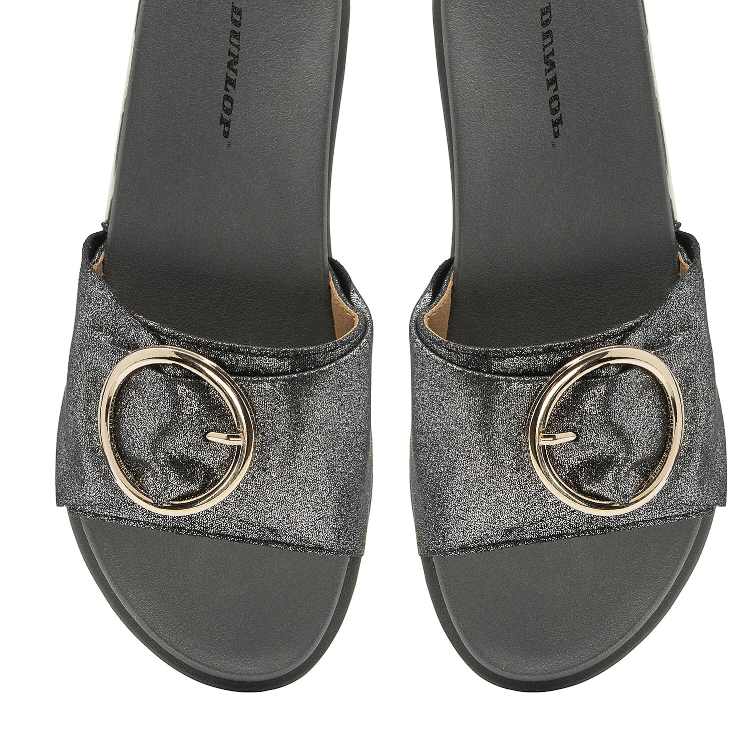 DUNLOP Paige Slip on Flip Flop - Black