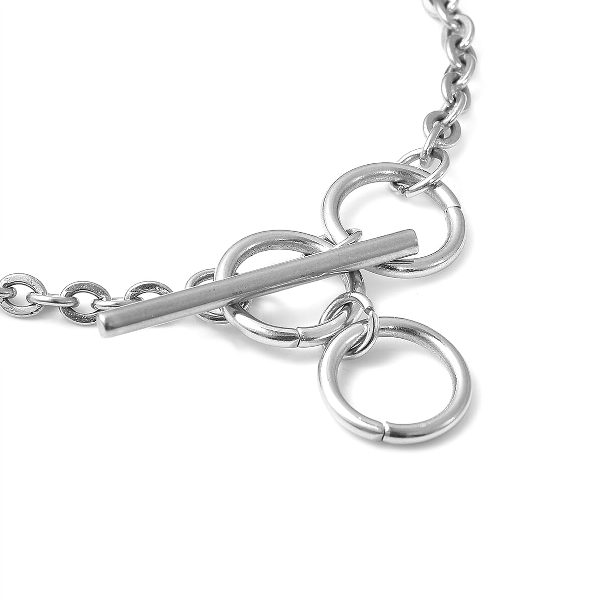 Simulted Green Opal Bracelet (Size - 7) in Stainless Steel