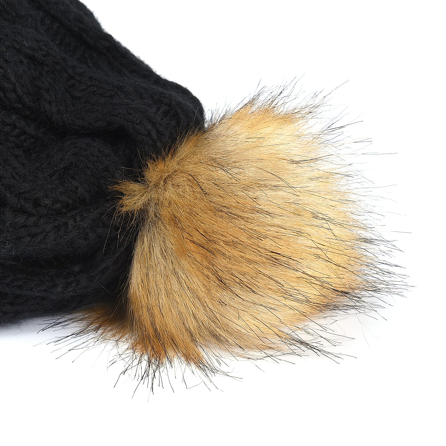 Tjc Essentials Argan Oil Infused Beanie Hat with Bobble - Black