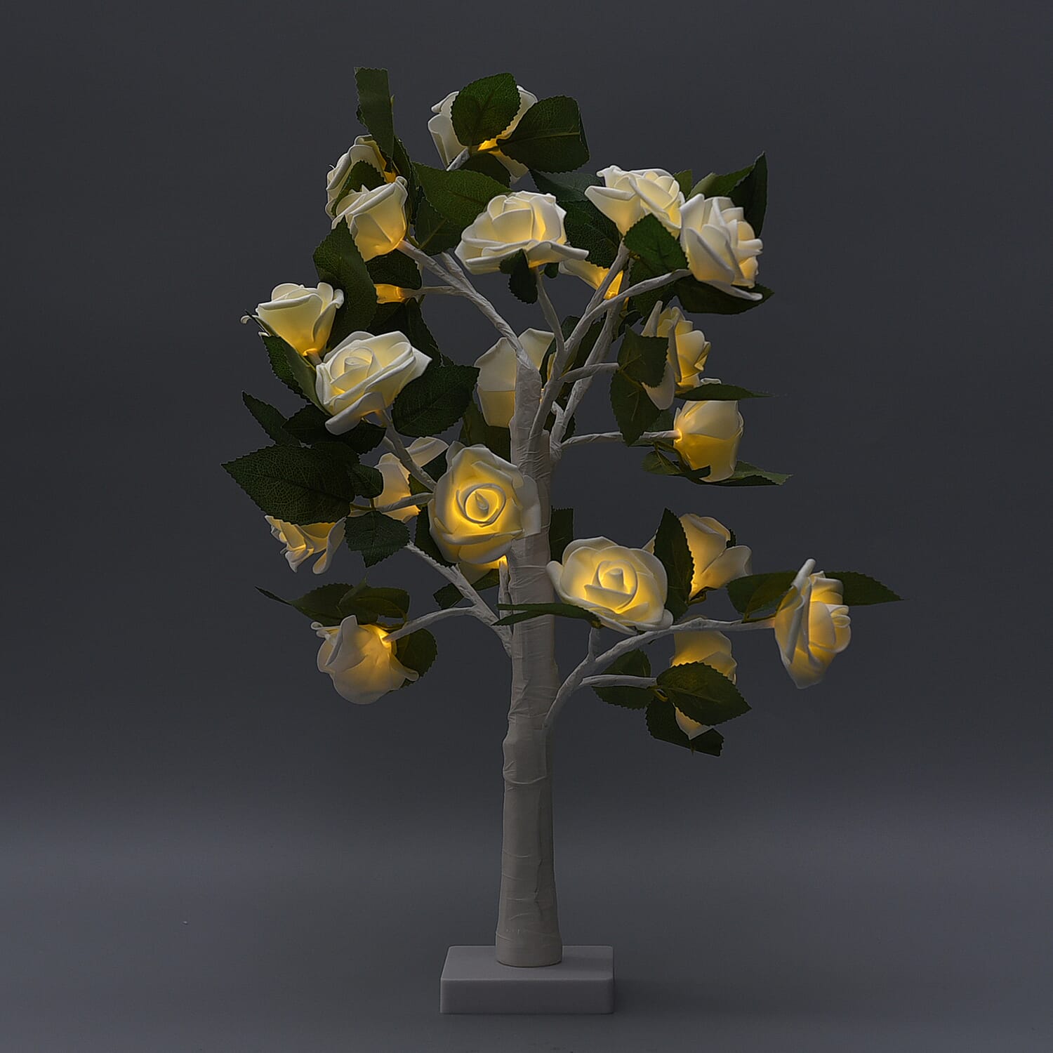 Decorative 24 LED Rose Tree Lamp (3xAA Battery Not Included)
