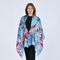 HMG  Wool  Scarves One Size Turquoise