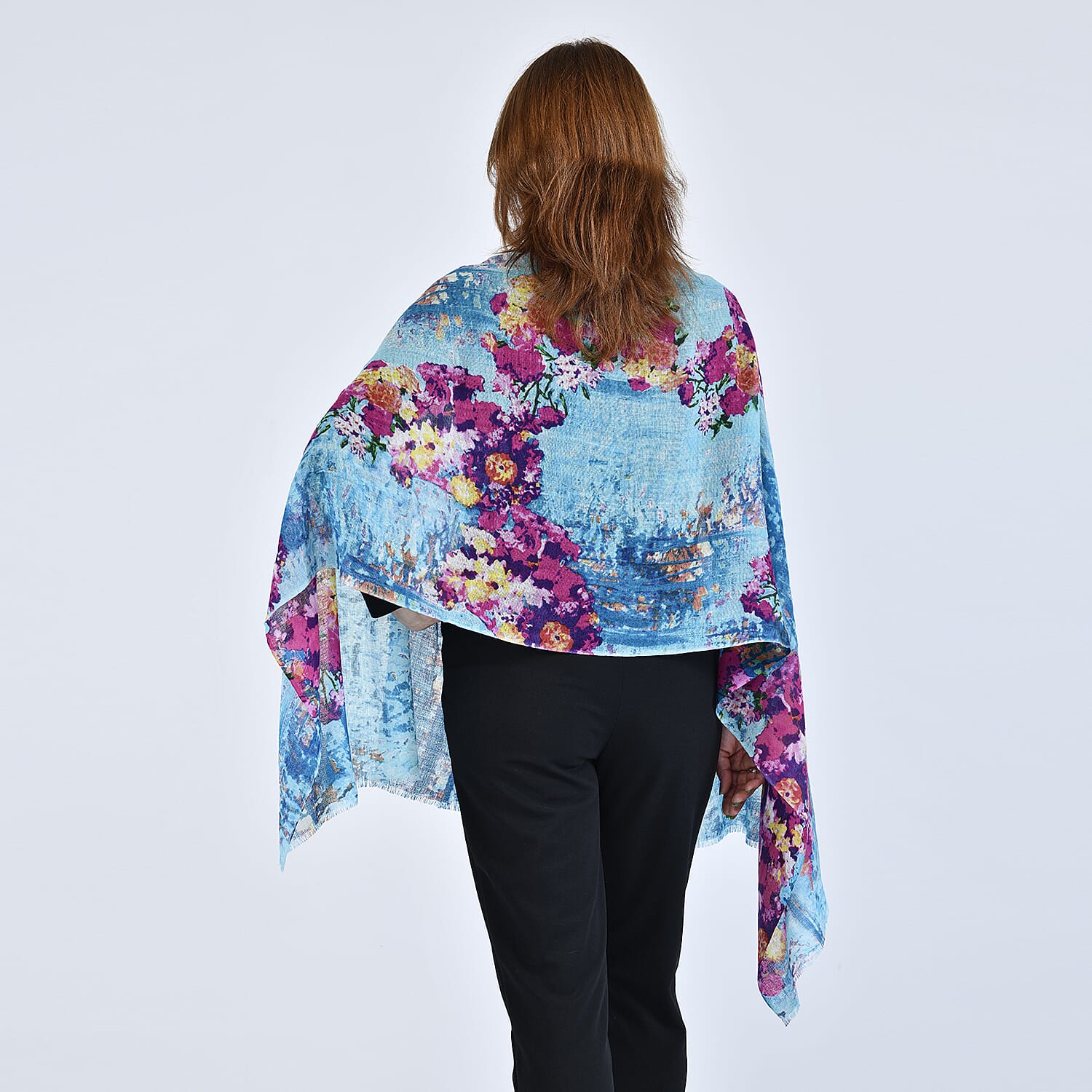 HMG  Wool  Scarves One Size Turquoise