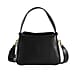 Genuine Leather Solid Crossbody Bag - Black & Gray