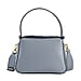 Genuine Leather Solid Crossbody Bag - Black & Gray