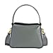 Genuine Leather Solid Crossbody Bag - Black & Gray
