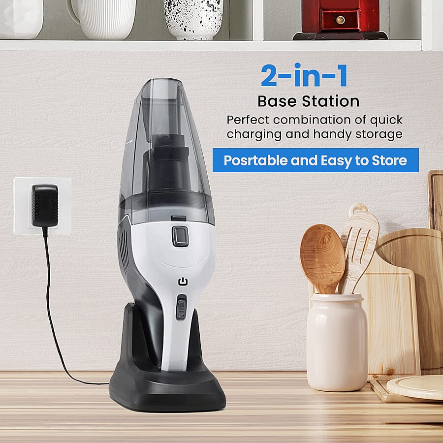 Hommak Cordless Wet-Dry Vacuum Cleaner with LED light and HEPA Filter