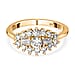 0.77 Ct Moissanite Boat Ring in Sterling Silver