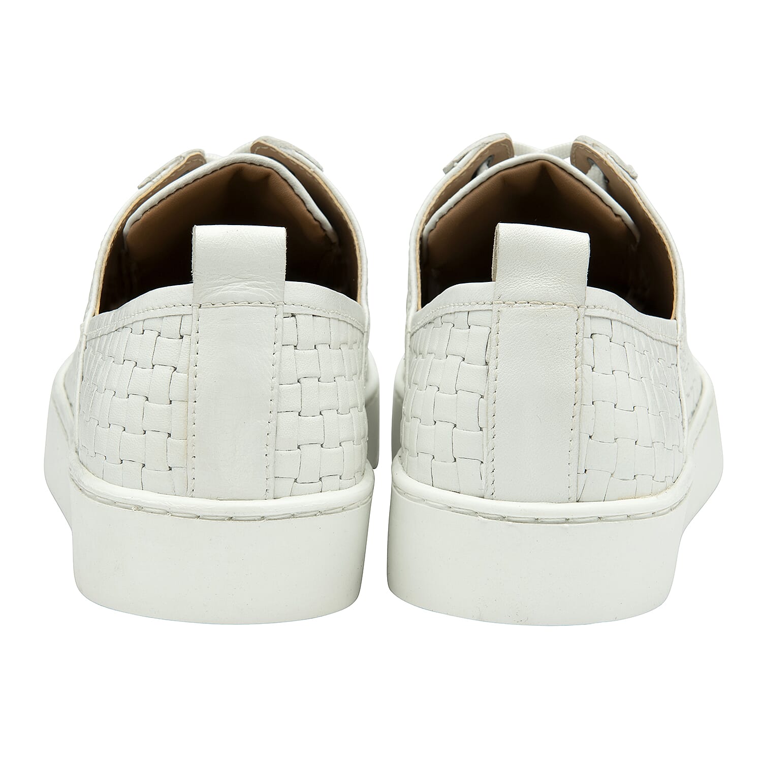 Lotus Leather Kate Lace-Up Trainers (Size 6) - White