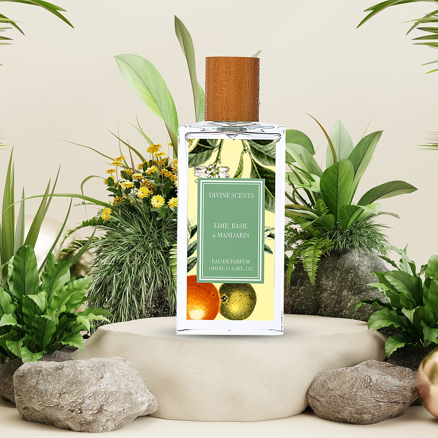 Laurelle- Lime, Basil - Mandarin Eau De Parfum - 100ml