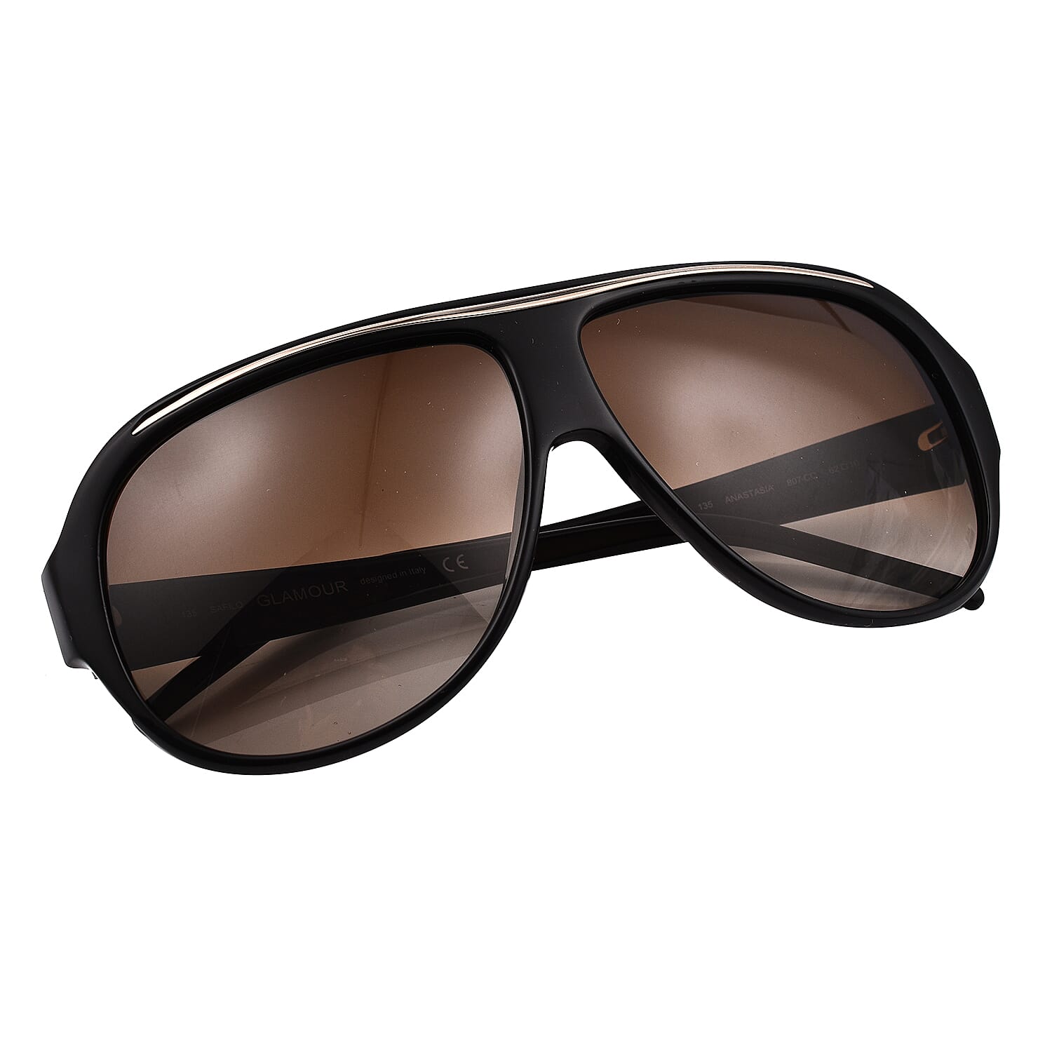 Safilo Ladies Aviator Sunglasses with Brown Lenses - Tortoise