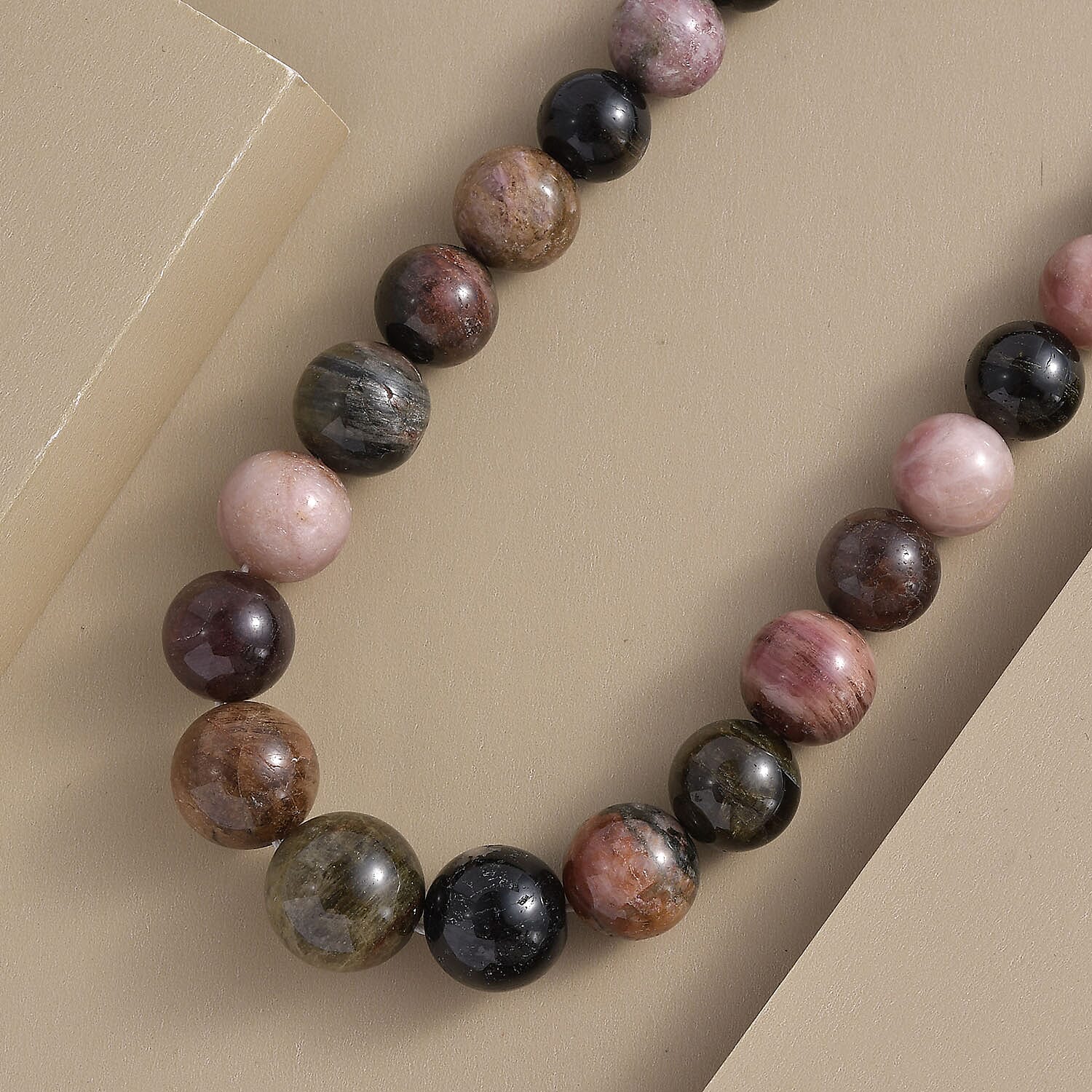 Gem Treasures - Multi -Tourmaline Necklace (Size - 20) in Sterling Silver 498.24 Ct.