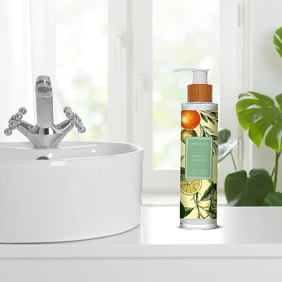 Laurelle Divine Scents - Lime, Basil & Mandarin Body Lotion 100ml