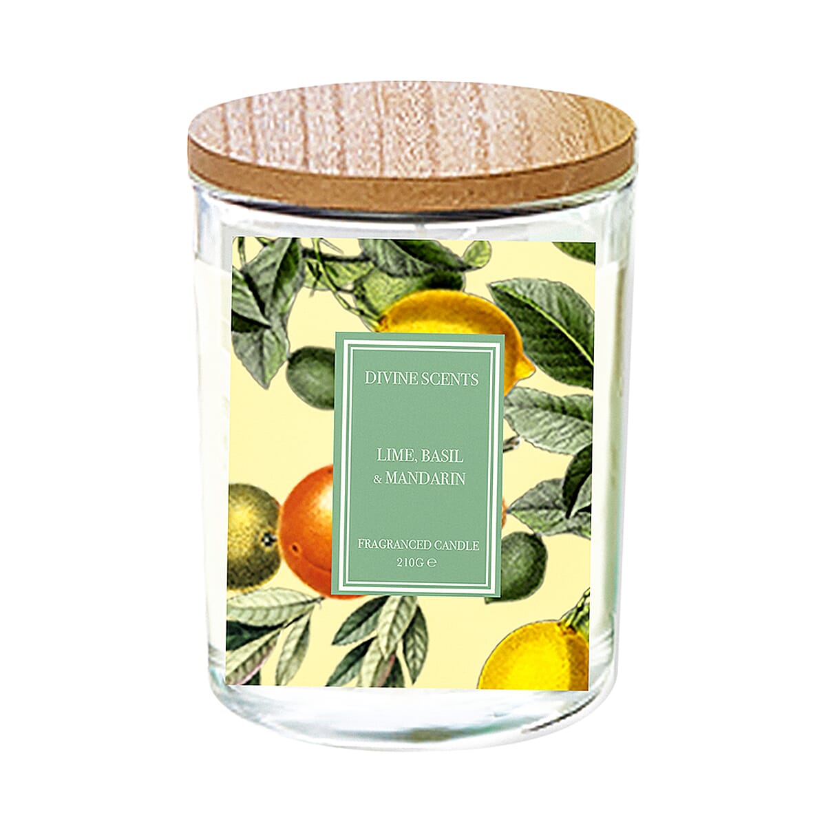 Laurelle- Lime, Basil - Mandarin Candle - 210g