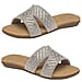 Dunlop Sinead Studded Sliders Sandals (Size 4) - Silver