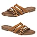 Dunlop Savannah Strappy Sliders Sandals - Tan