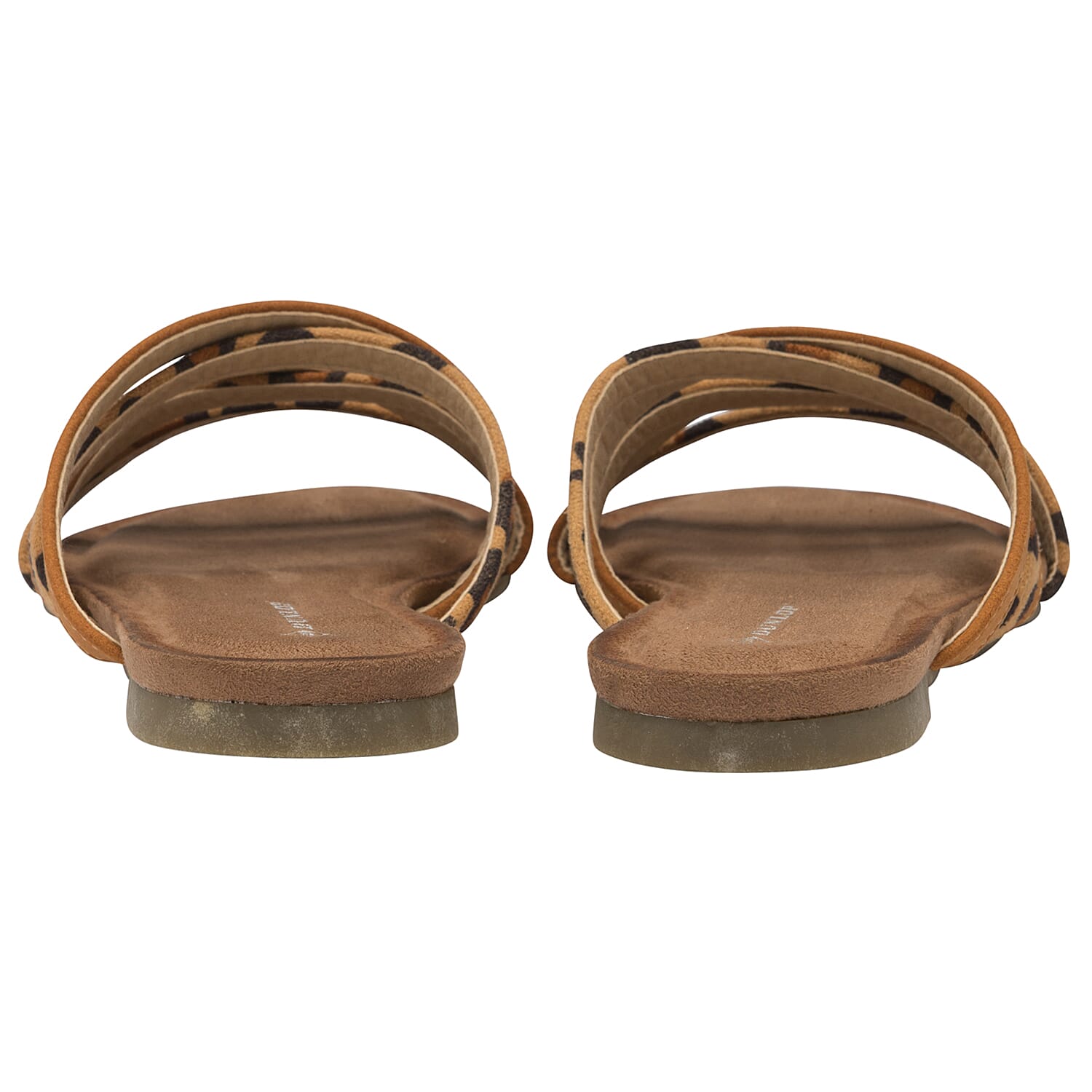 Dunlop Savannah Strappy Sliders Sandals - Tan