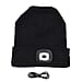 DOD-  LED Light Up Beanie Music Hat with Headphones - Black