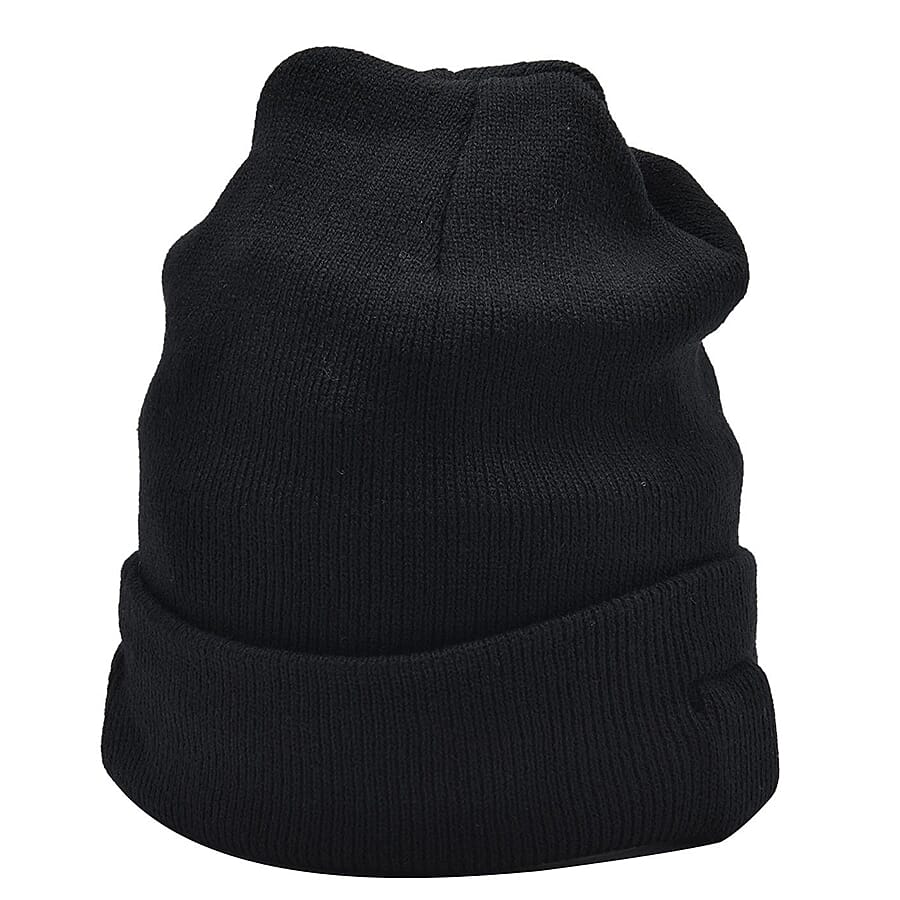 DOD-  LED Light Up Beanie Music Hat with Headphones - Black