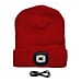 DOD-  LED Light Up Beanie Music Hat with Headphones - Red