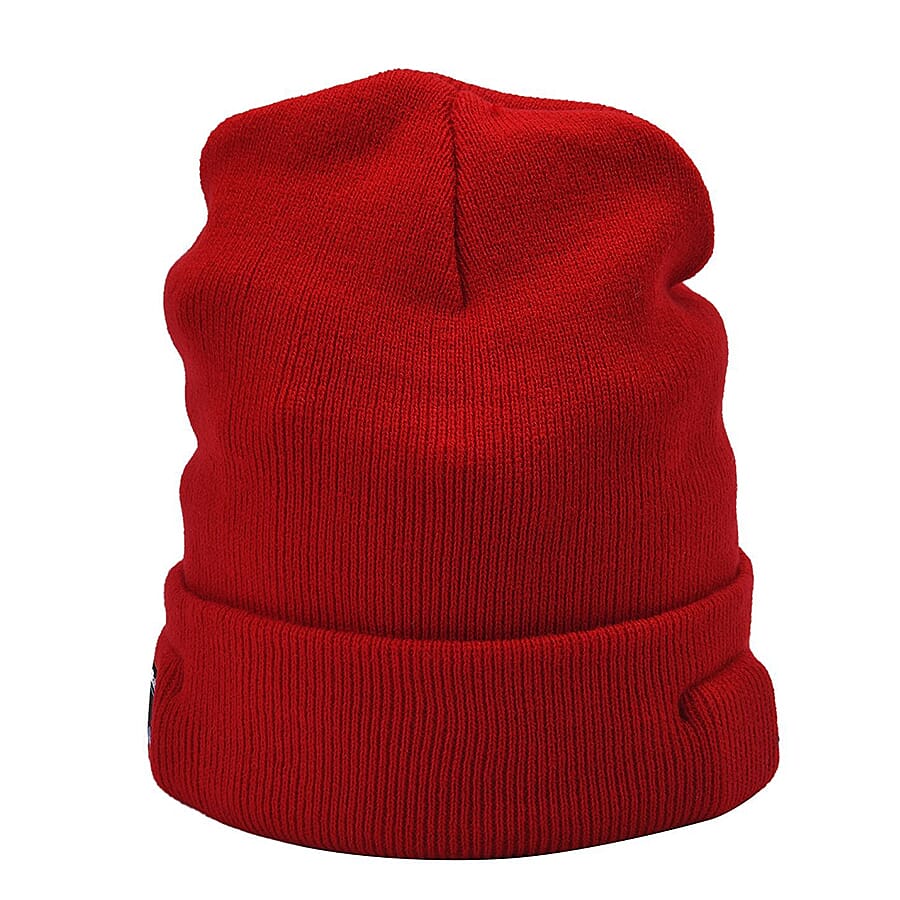 LED Light Up Beanie Music Hat with Headphones - Red