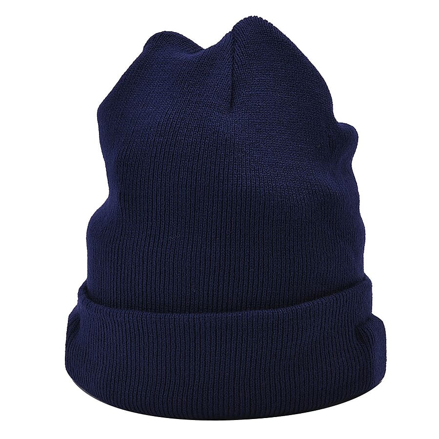 LED Light Up Beanie Music Hat with Headphones - Blue