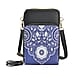 PU Patterned Crossbody Bag - Navy
