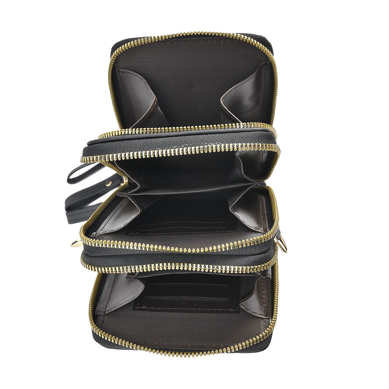 PU Patterned Crossbody Bag - Navy