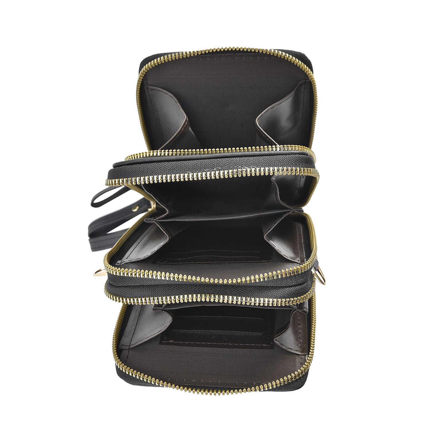 Heart Pattern Small Crossbody Bag with RFID Protection and  Detachable Shoulder Strap (Size 11x18x7 Cm) - Purple & Torquise