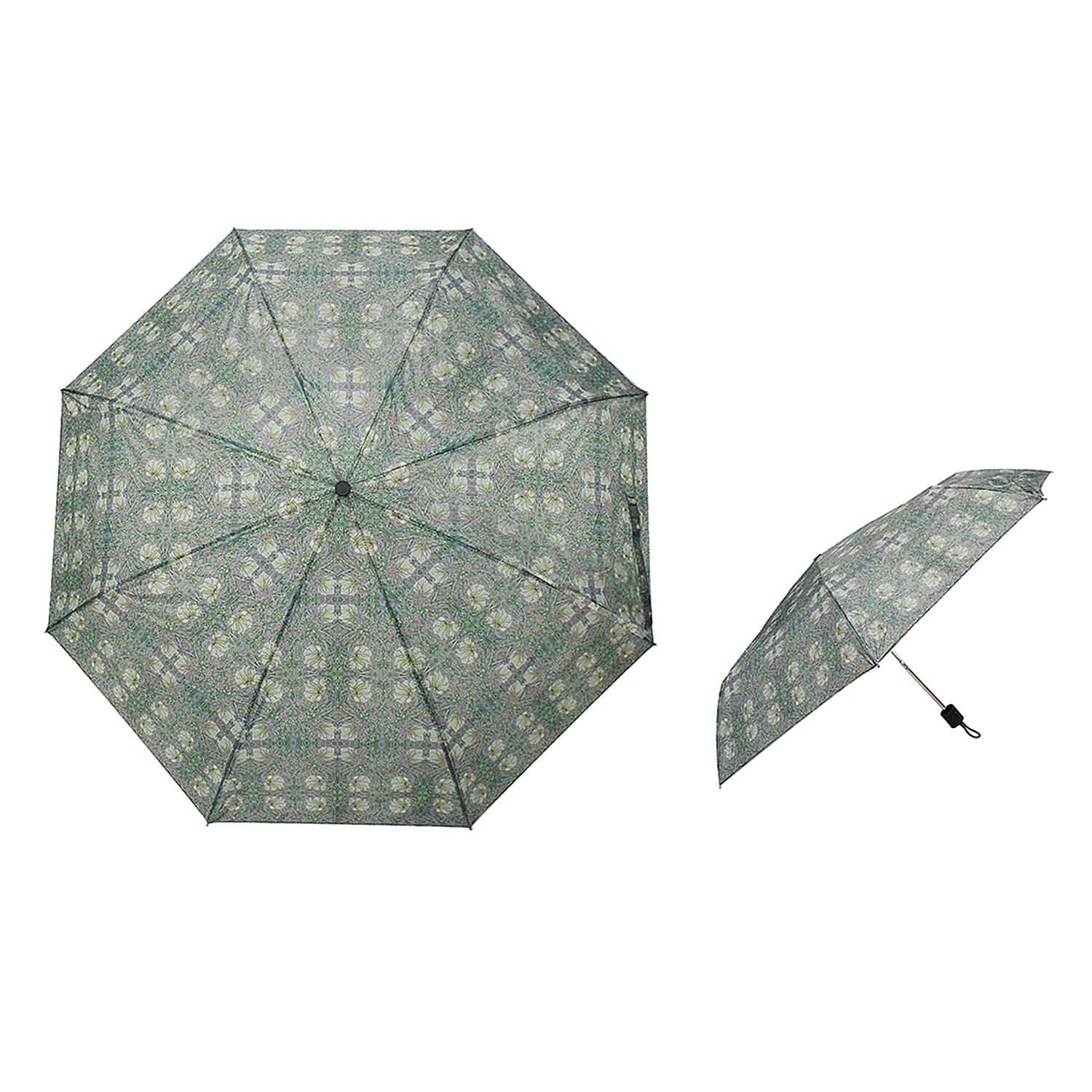 Lesser & Pavey Bird Pattern Folding Umbrella - Teal