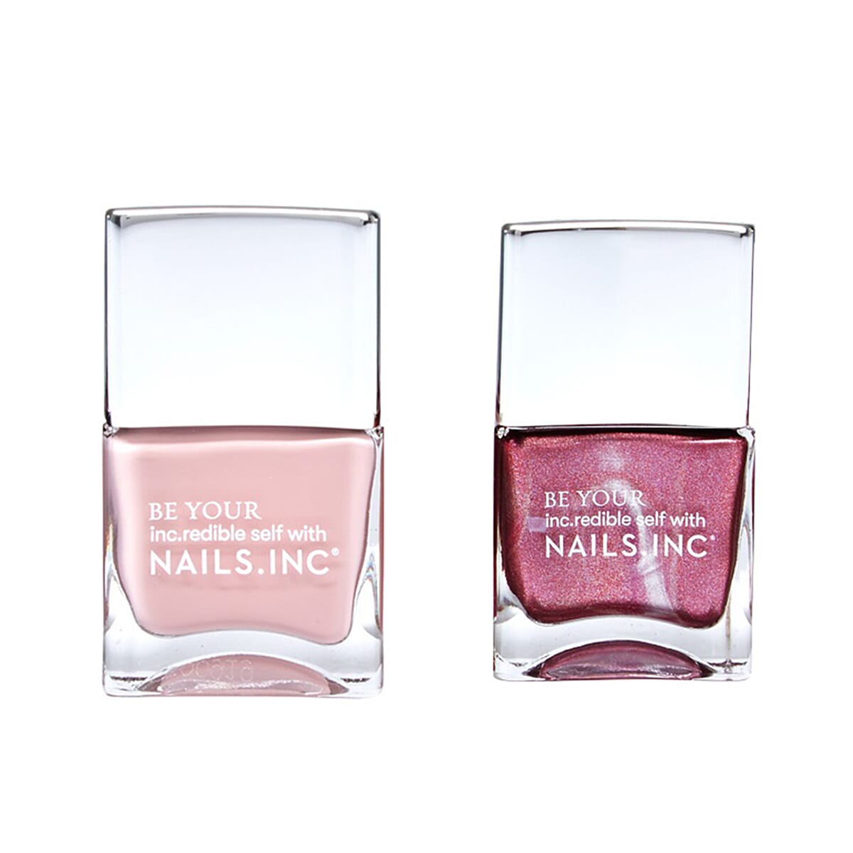 Nails Inc:  Duvet Date - 14ml & Shooting for the Moon - 14ml (Rose)