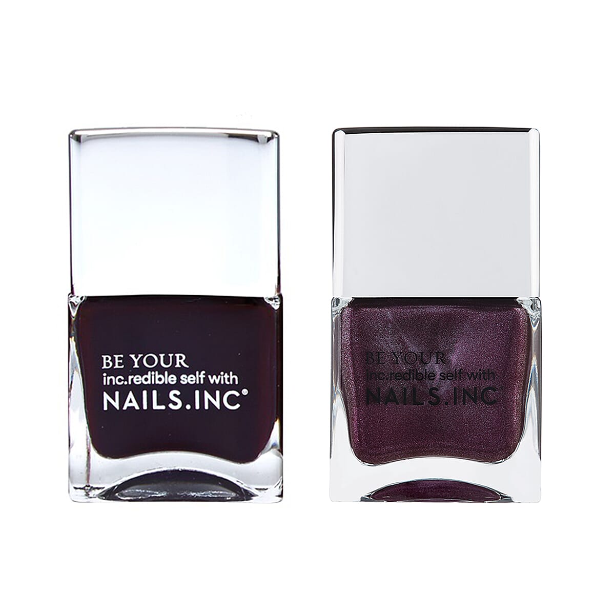 Nails Inc:  Hertford Street - 14ml & That Lucky Dress - 14ml (Purple)