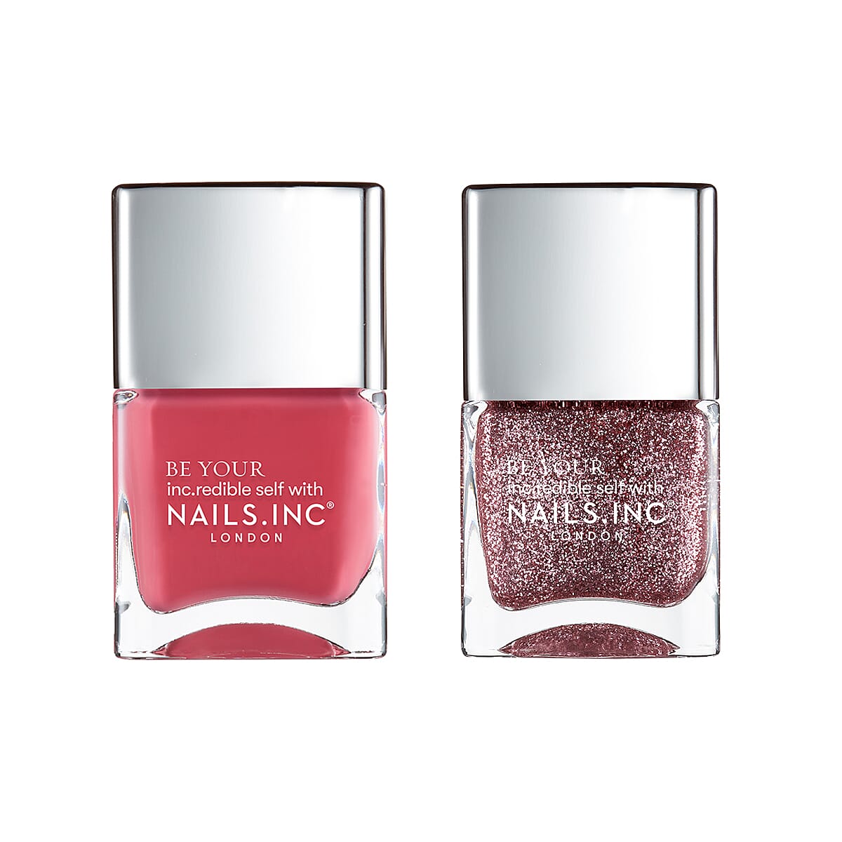 Nails Inc:  Nails & Chill - 14ml & Party Heart - 14ml (Pink)