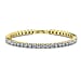 NY Close Out Deal - Simulated Cubic Zirconia Diamond Tennis Bracelet (Size 7.5) in Silver Tone 11.00 Ct.