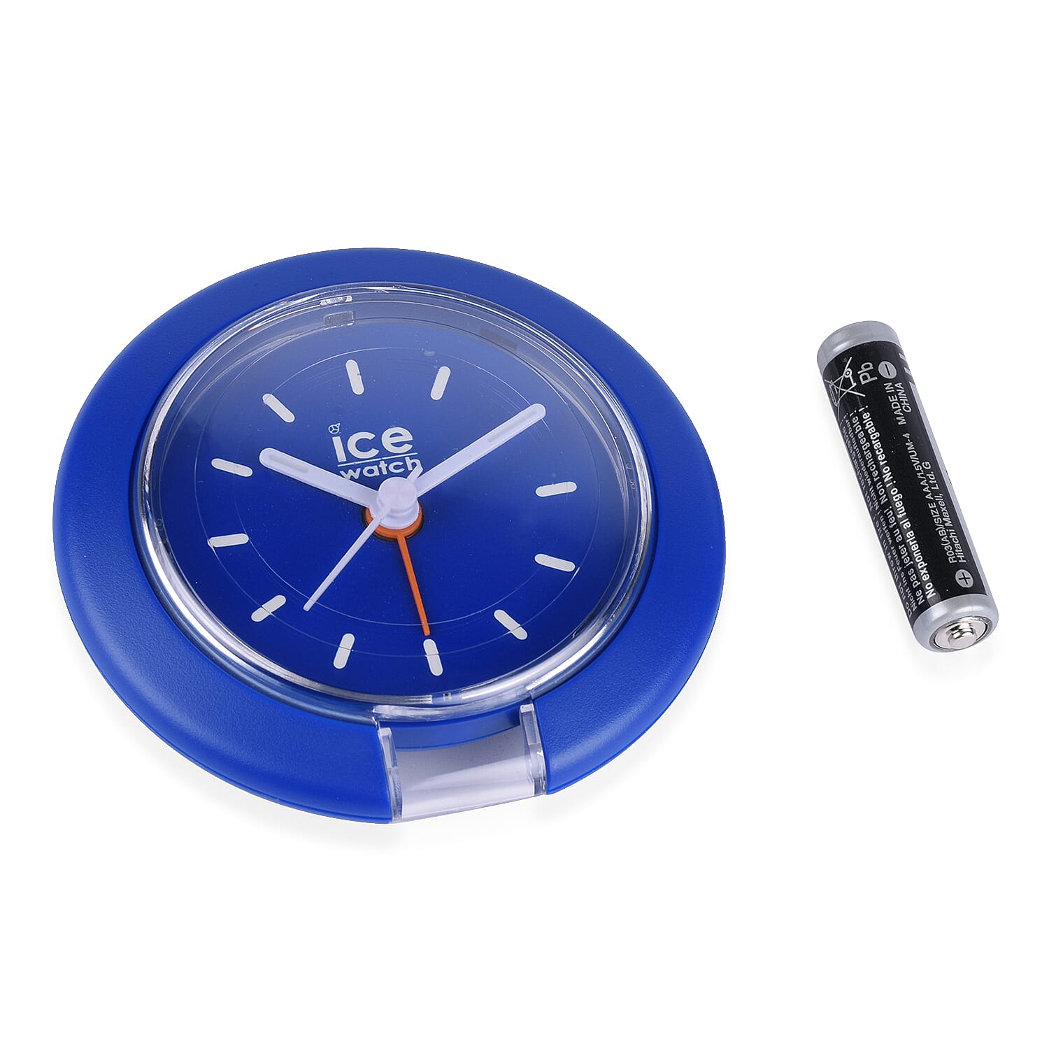ICE WATCH Travel Clock with Alarm & Snooze (Included 3xAAA Battery) - Blue