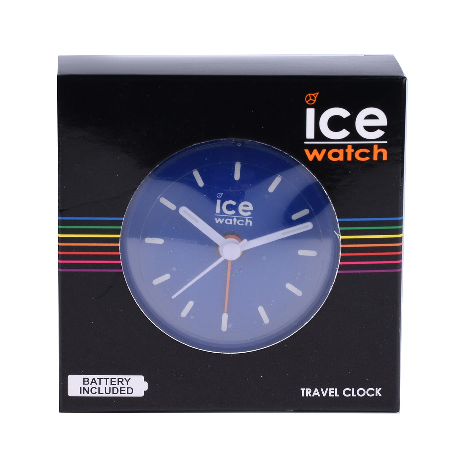 ICE WATCH Travel Clock with Alarm & Snooze (Included 3xAAA Battery) - Blue