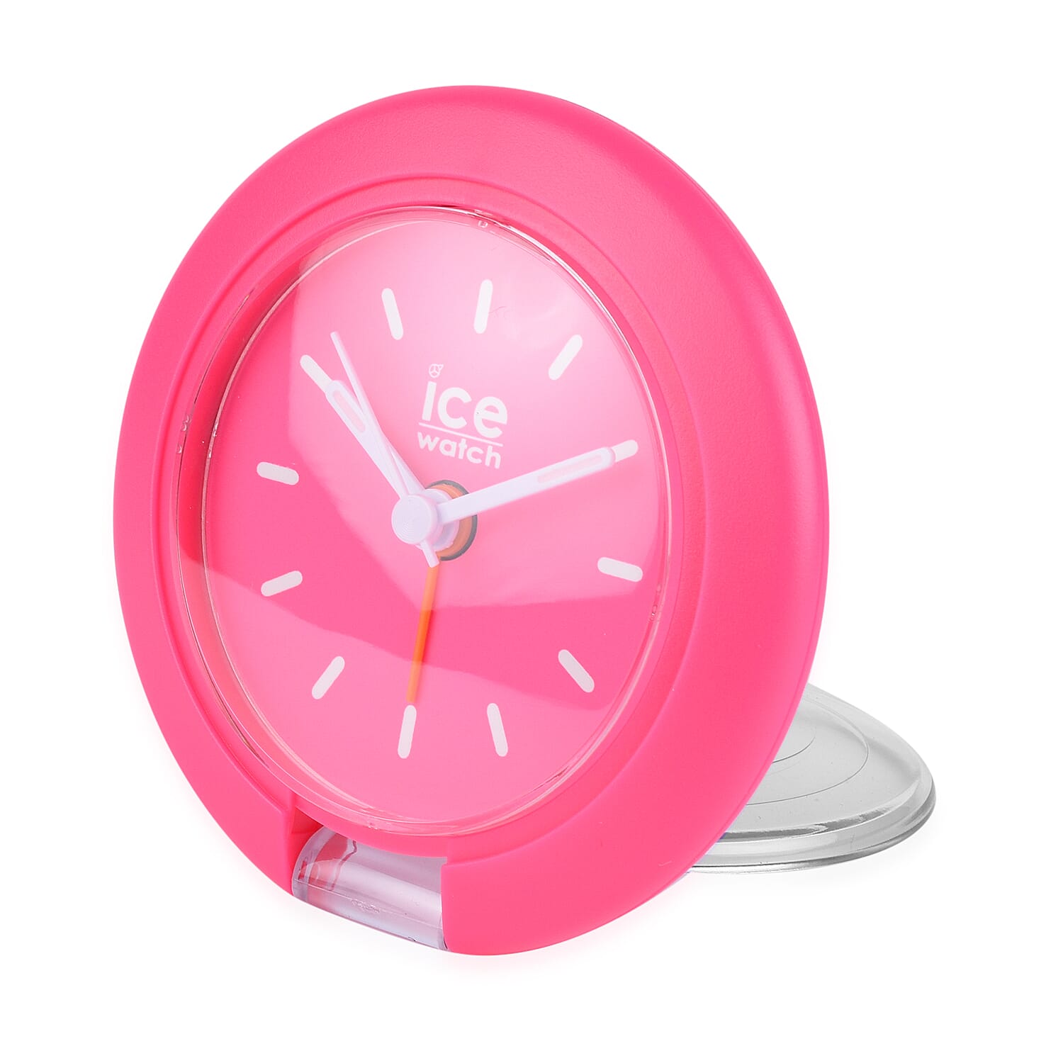 ICE WATCH Travel Clock with Alarm & Snooze (Included 3xAAA Battery) - Neon Pink