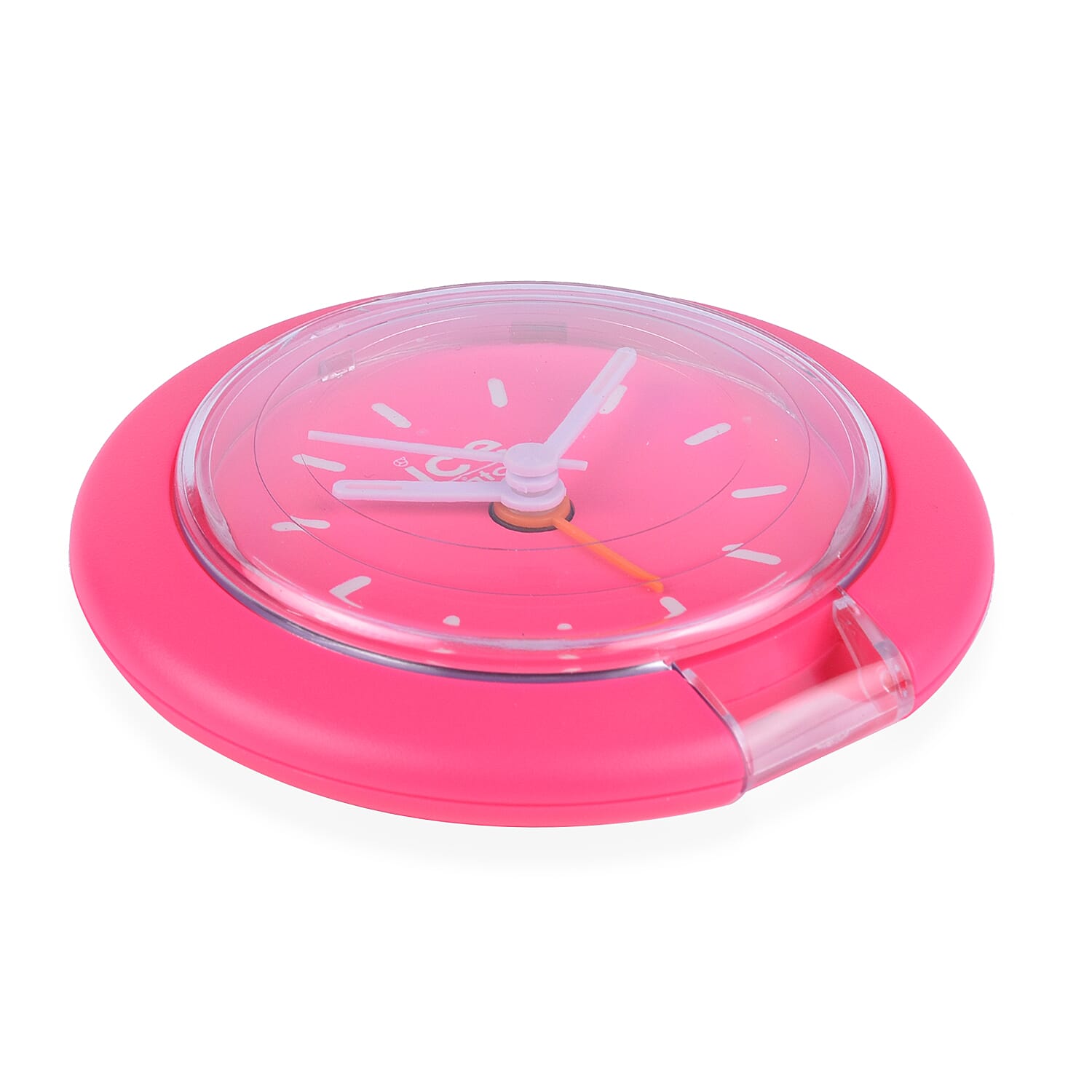 ICE WATCH Travel Clock with Alarm & Snooze (Included 3xAAA Battery) - Neon Pink