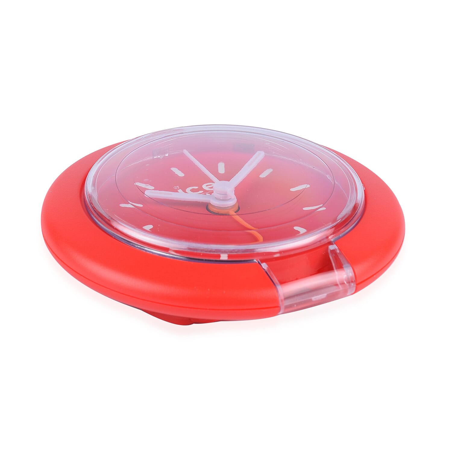 ICE WATCH Travel Clock with Alarm & Snooze (Included 3xAAA Battery) - Red