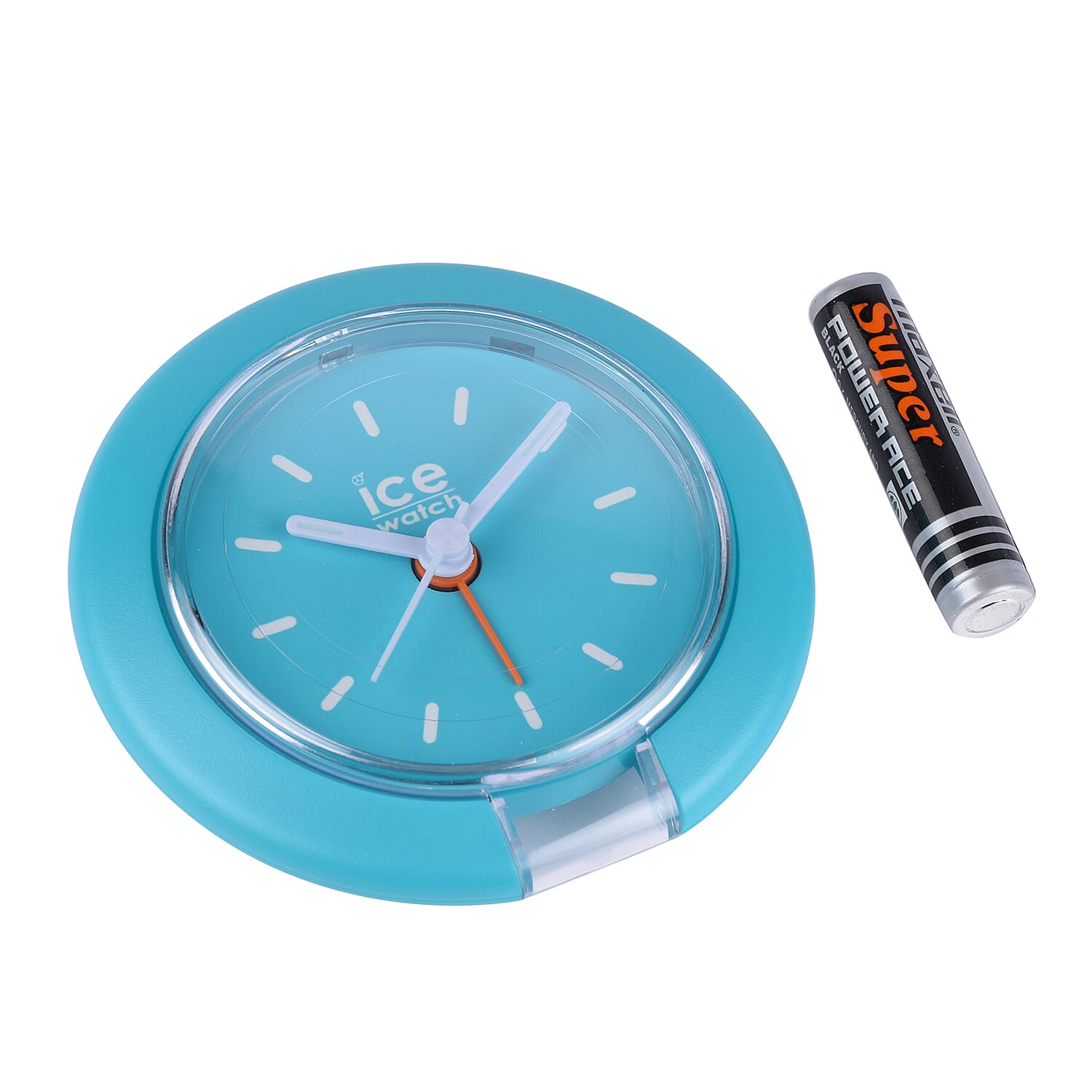 ICE WATCH Travel Clock with Alarm & Snooze (Included 3xAAA Battery) - Turquoise