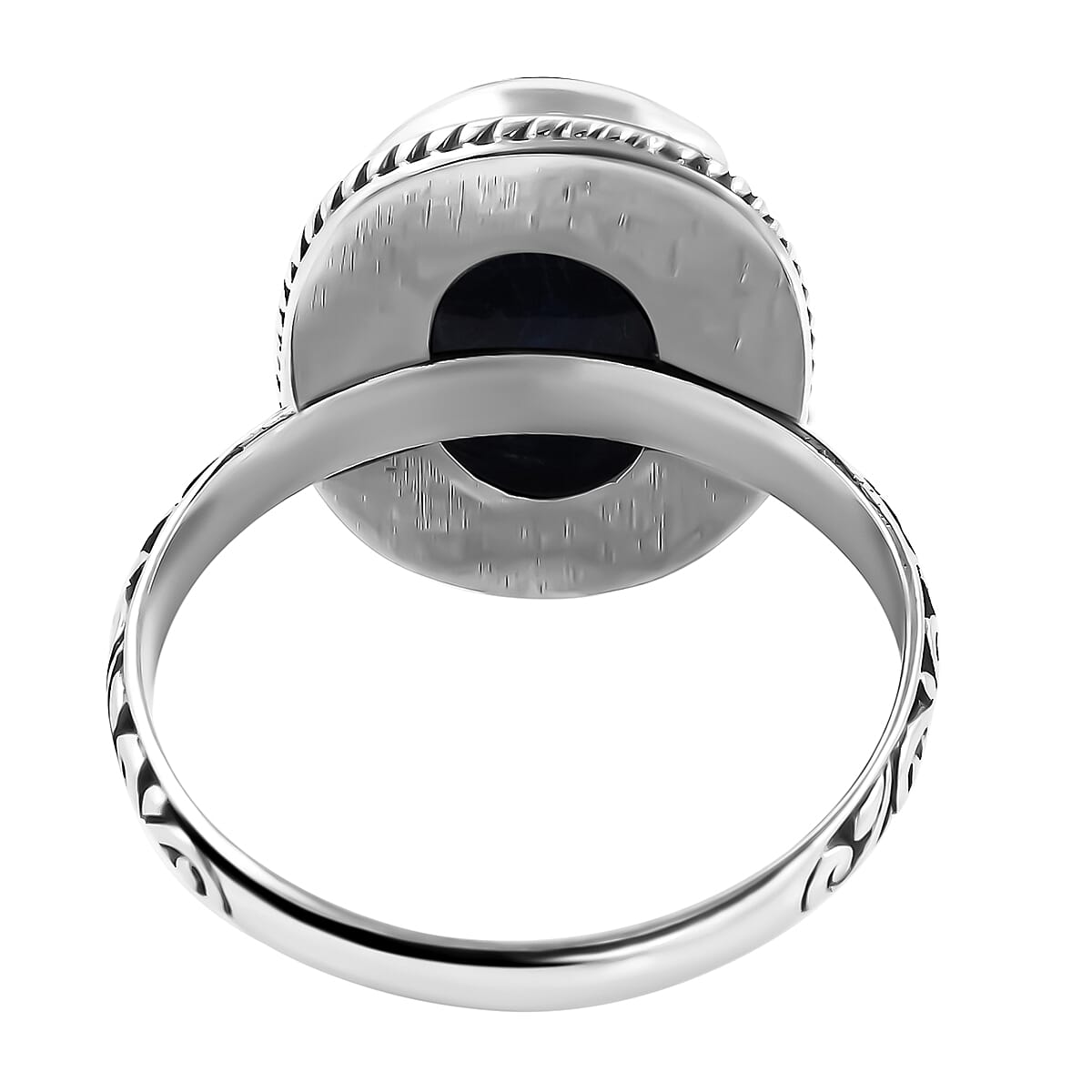 Bali Legacy Collection - Blue Coral Ring in Sterling Silver