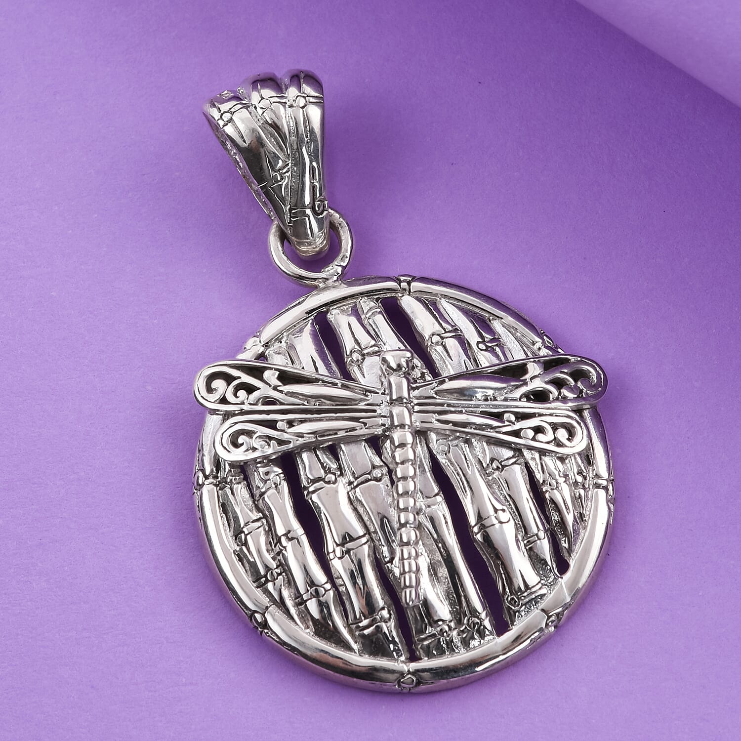 Sterling Silver Dragonfly Pendant, Silver Wt 5.00 Gms.