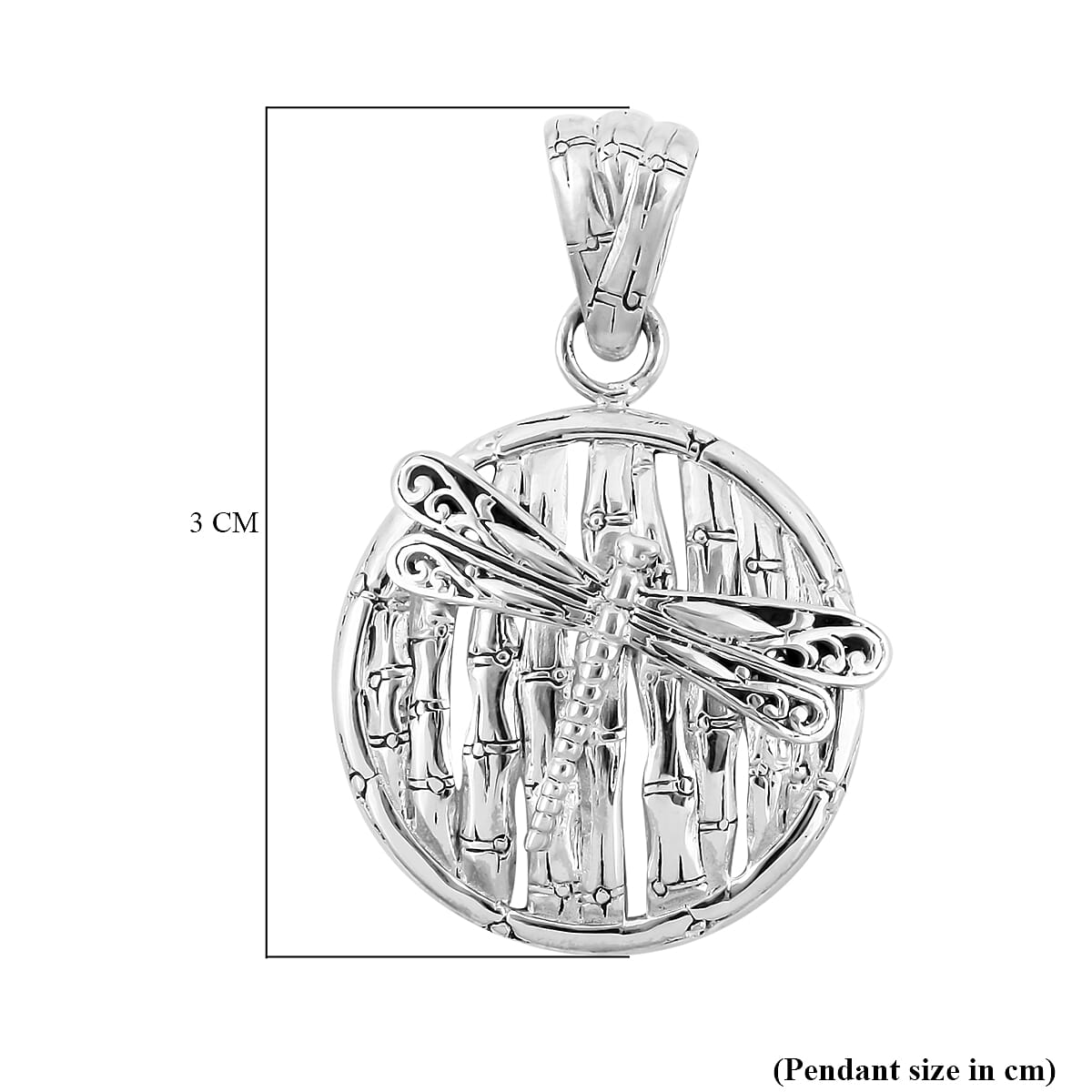Sterling Silver Dragonfly Pendant, Silver Wt 5.00 Gms.