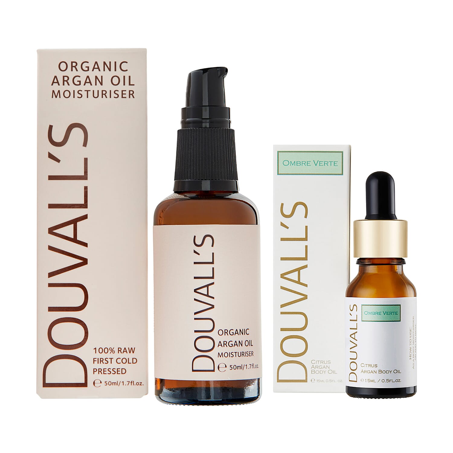 Douvalls- Duo  (Incl.Argan Oil - 50ml & Douvalls- Citrus Scented Body Oil - 15ml)