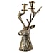 Reindeer Figurine Tealight Holder (Size 22x32x15 Cm) - Golden