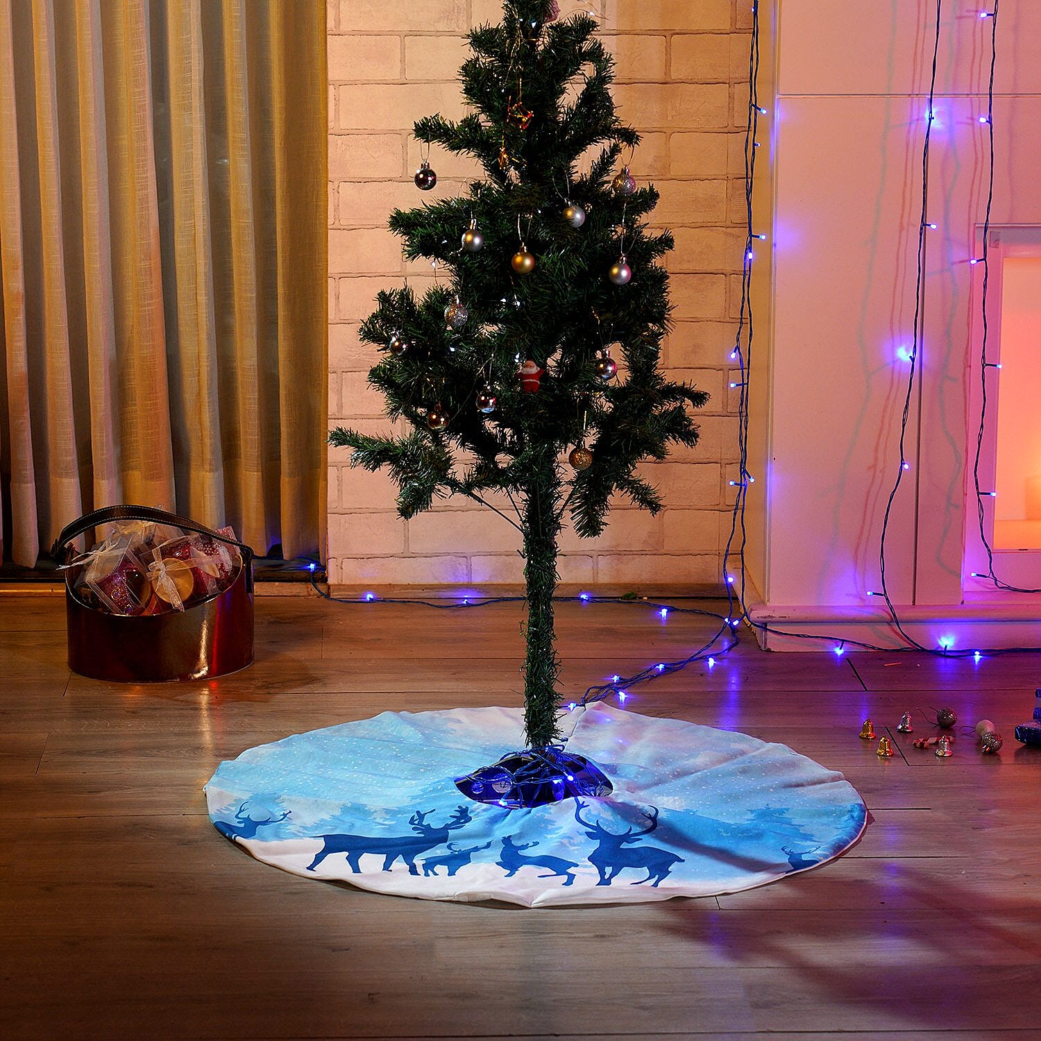 Home -DIY (Size 91x1 cm) - Blue & Blue