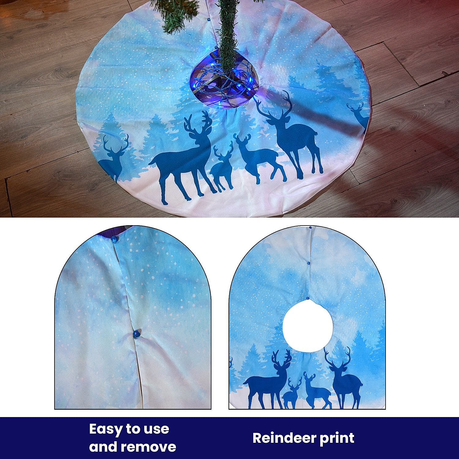 Home -DIY (Size 91x1 cm) - Blue & Blue