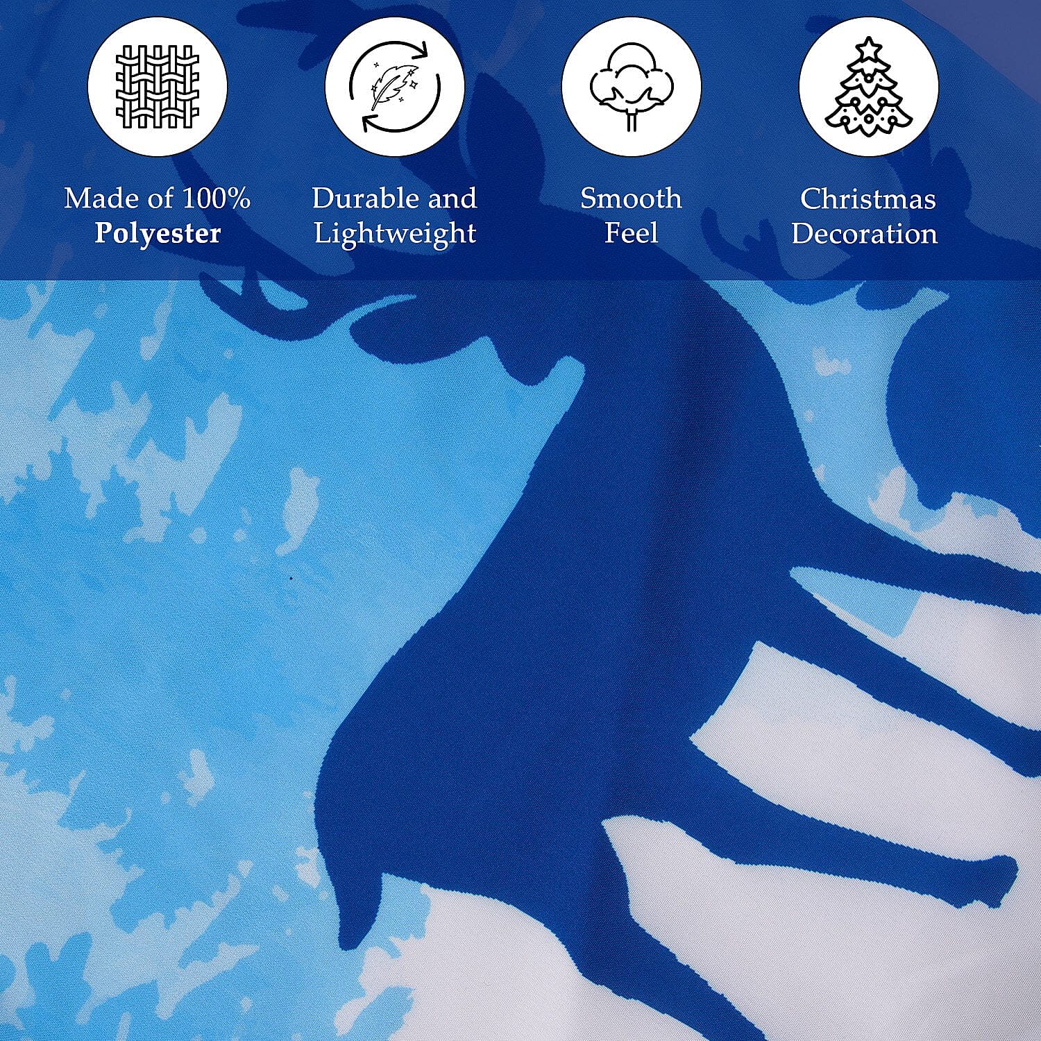 Home -DIY (Size 91x1 cm) - Blue & Blue