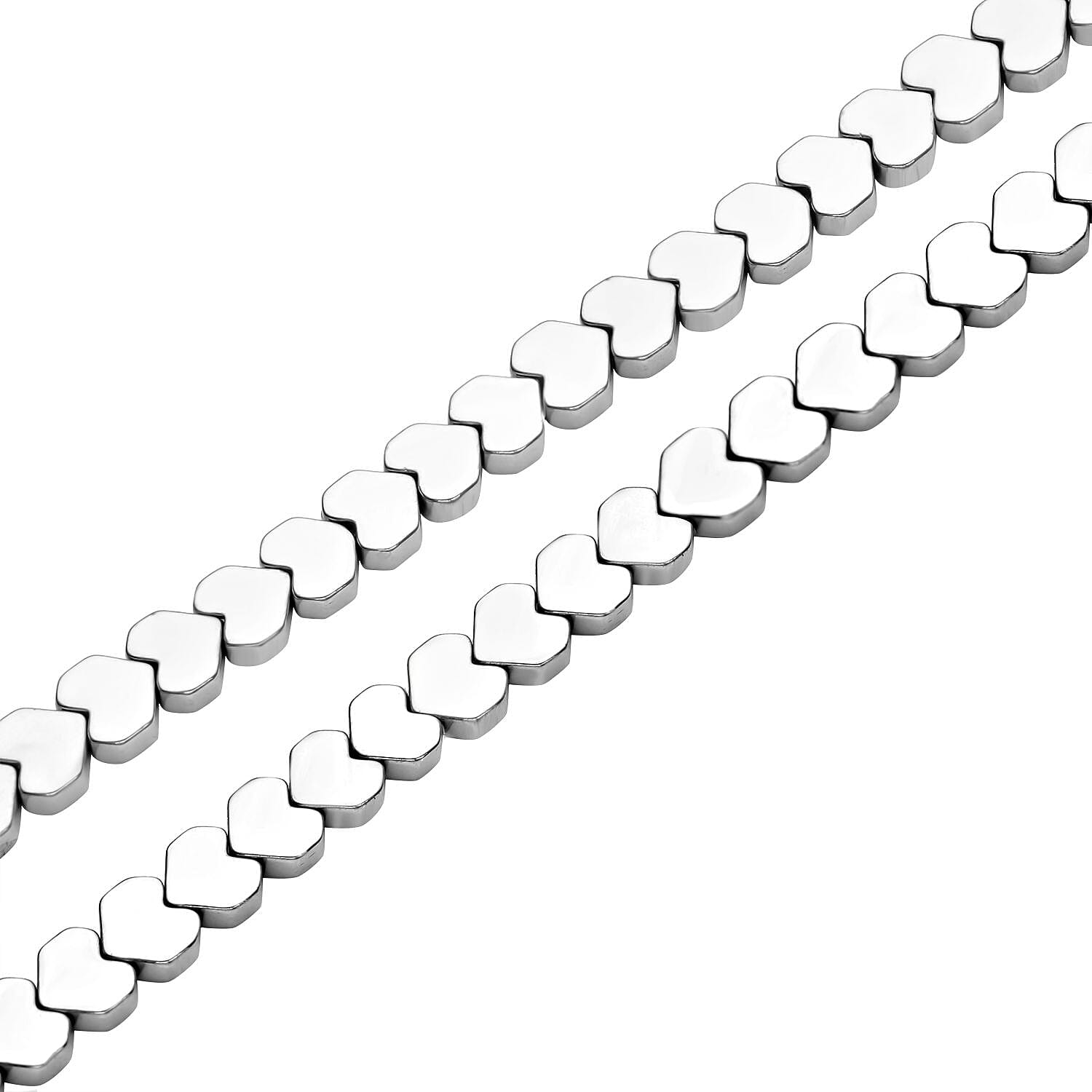 New York Close Out Deal - Silver Plated Hematite Necklace (Size 19.5) with T-bar Clasp