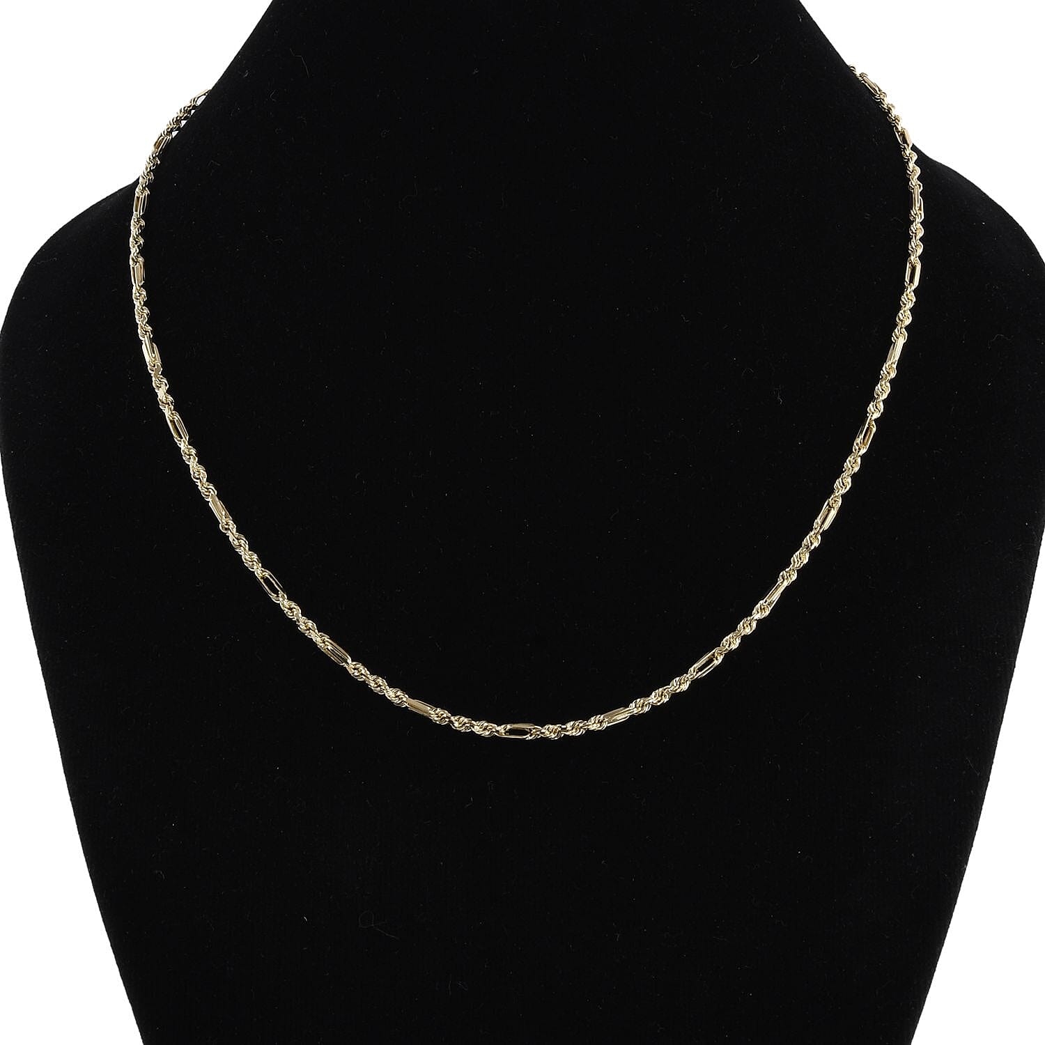 Close Out- 9K Yellow Gold French Rope Necklace (Size - 20) with Lobster Clasp, Gold Wt. 5.00 Gms